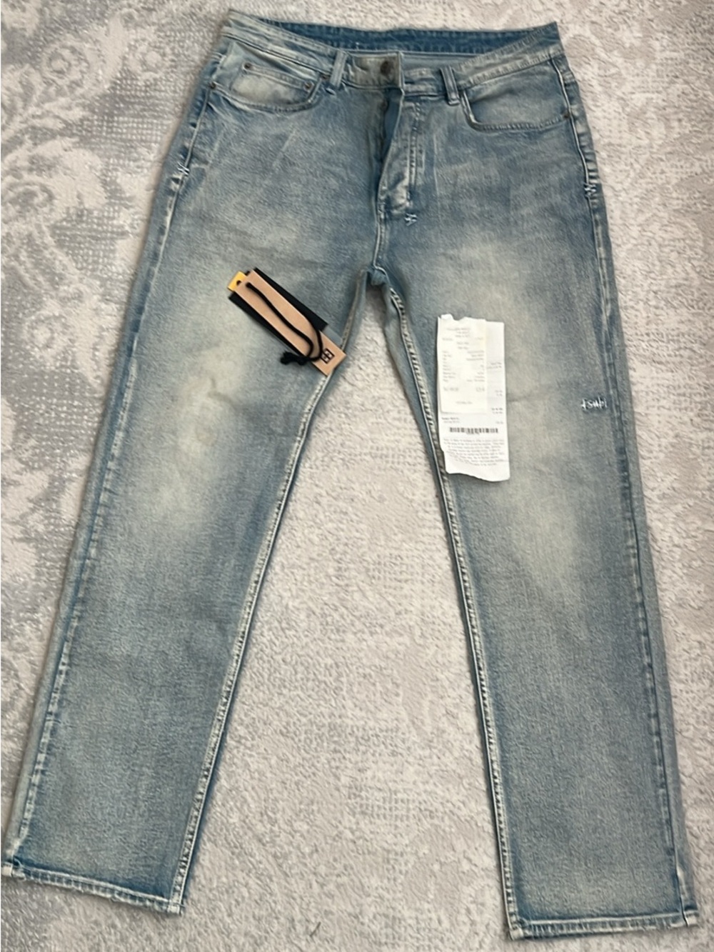 Ksubi Faded Light Blue Straight Jeans